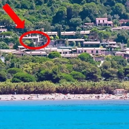 Nisportino, Elba. Bilocale Con Patio Vista Mare. Casale Gastagno