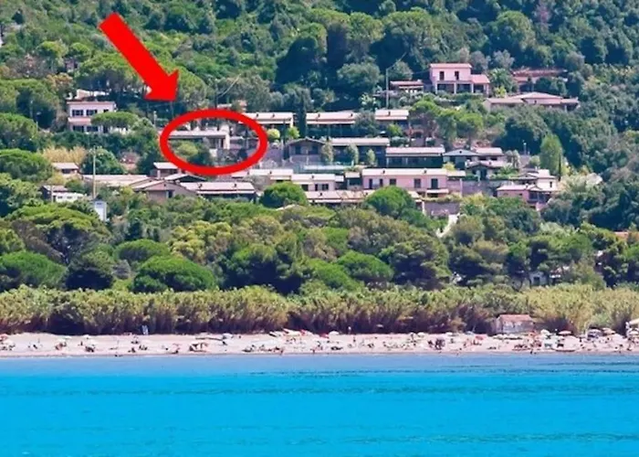 Nisportino, Elba. Bilocale Con Patio Vista Mare. Casale Gastagno